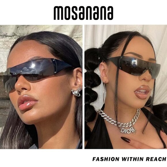 Unisex Wrap Around Sunglasses UV400 Protection Trendy Rave Concerts Beach main image 6